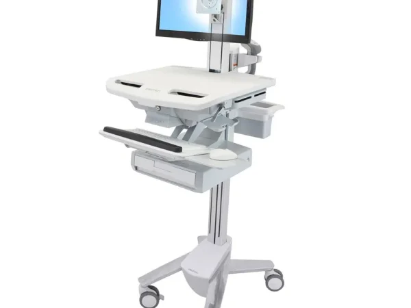 StyleView® Cart with LCD Pivot, 1 Drawer (1×1) Full Featured Medical Cart