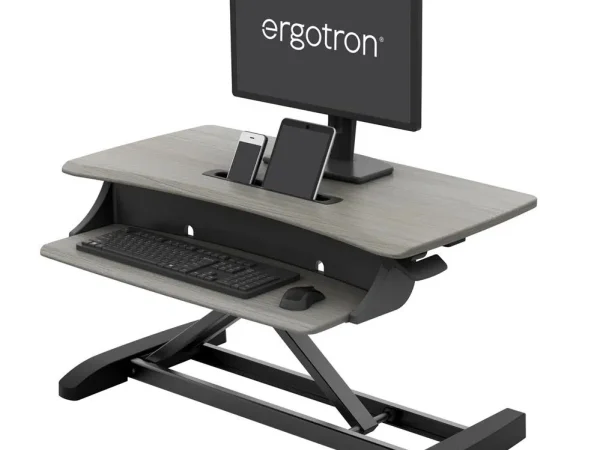 WorkFit Z Mini Sit Stand Desktop Sit Stand Desk Converter – Small Surface