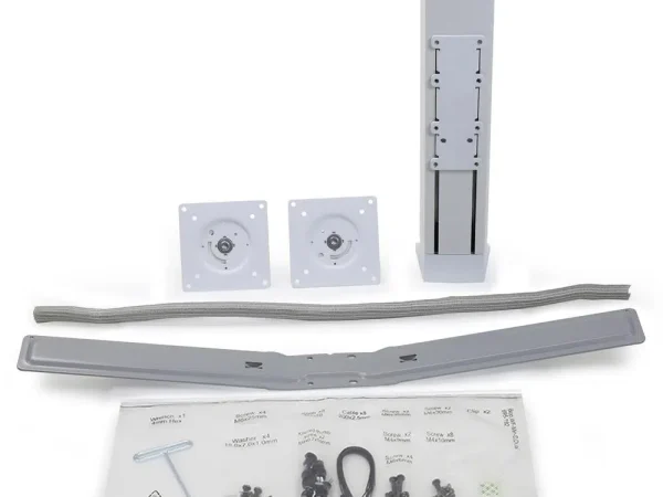 WorkFit Dual Monitor Kit (white)   ergonomic comfort