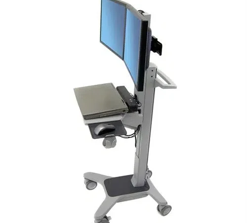 Neo Flex® Dual WideView WorkSpace Dual Monitor Cart
