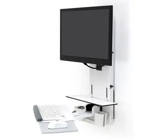 StyleView® Sit Stand Vertical Lift, Patient Room   Low Profile Keyboard & Monitor Mount