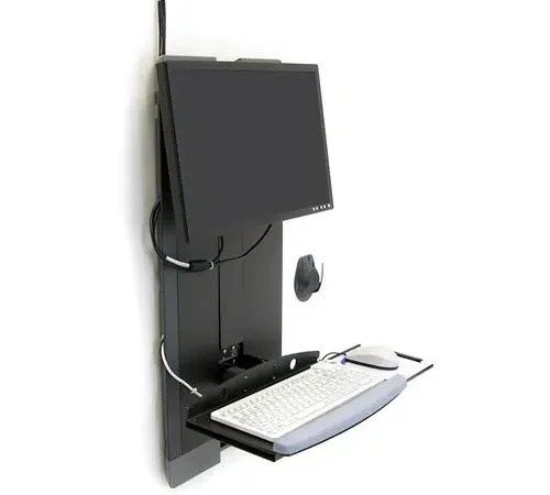 StyleView® Vertical Lift, High Traffic Area   Low Profile Keyboard & Monitor Mount