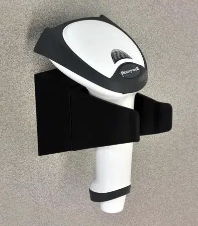 Wall Mount Scanner Holder Holder provides easy access to hand held scanner