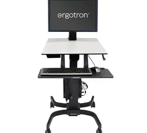 WorkFit C, Single HD Sit Stand Workstation For Heavy Display