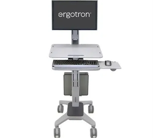 WorkFit C, Single LD Sit Stand Workstation   computer cart
