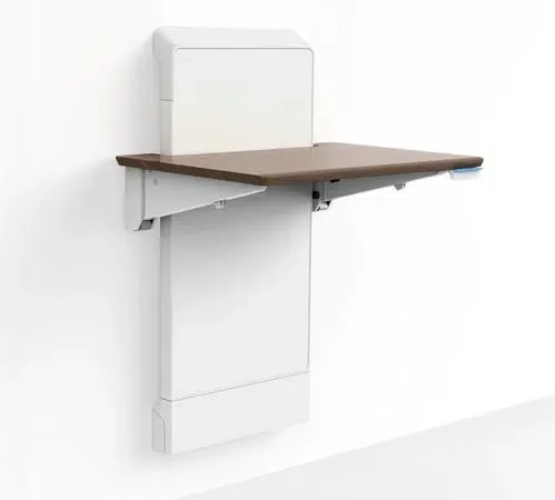 WorkFit® Elevate™ (walnut hills)   Sit Stand Wall Desk