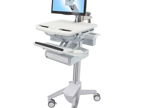 StyleView® Cart with LCD Arm, 1 Drawer (1×1)   Full Featured Medical Cart