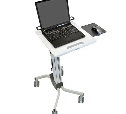 Neo Flex® Laptop Cart   height adjustable computer cart