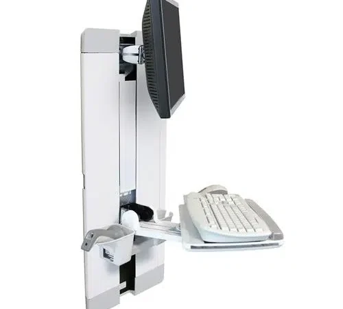 StyleView® Vertical Lift, Patient Room   Low Profile Keyboard & Monitor Mount
